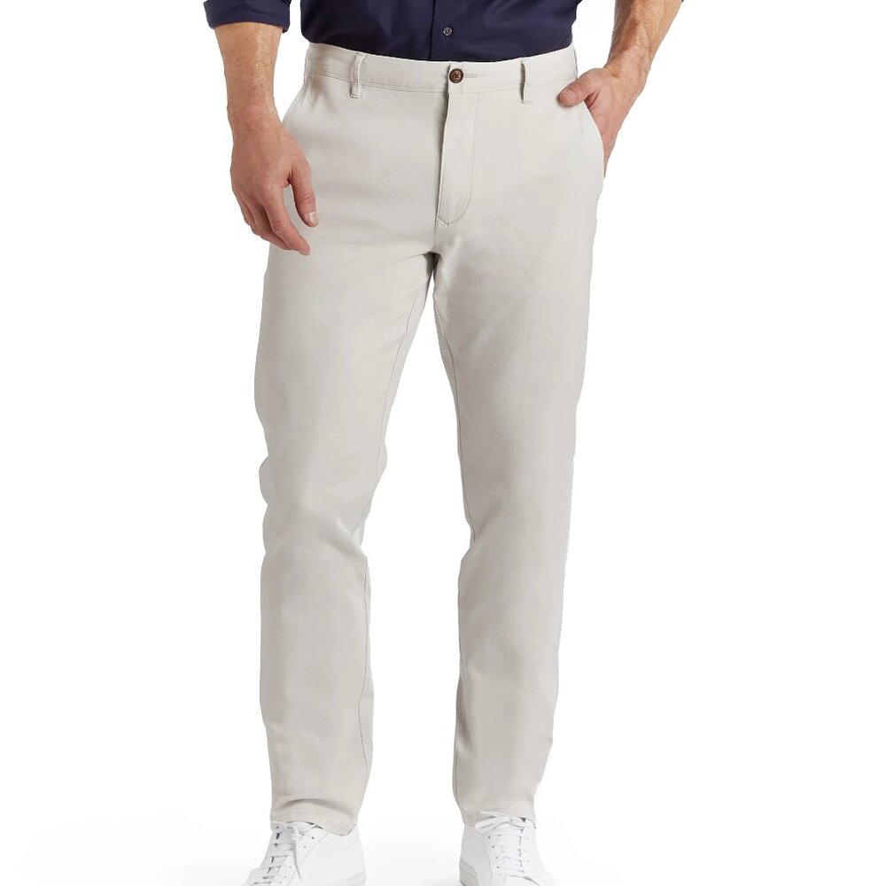 Mott & Bow Charles Twill Chino 36 x 30 NWOT Khaki Casual Athleisure Golf Stretch